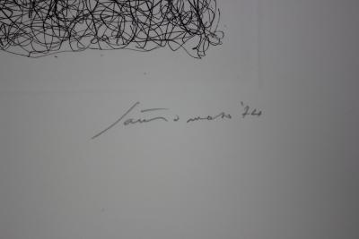 Giuseppe SANTOMASO - Maglia interrotta, 1974 - Gravure signée à la main 2