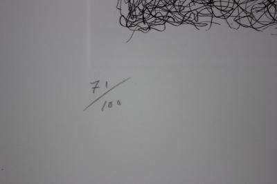 Giuseppe SANTOMASO - Maglia interrotta, 1974 - Gravure signée à la main 2