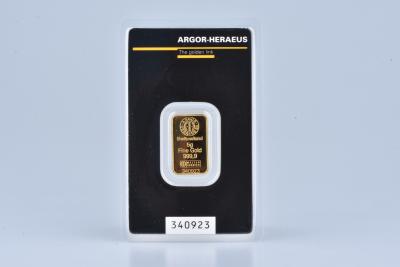 Lingot d’or fin 999,9, 5 grammes 2