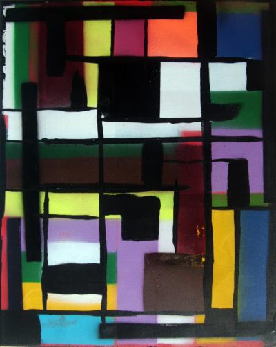 HAYVON - Patch Colors, 2020 - Technique mixte sur toile 2