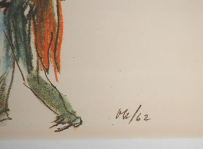 Oskar KOKOSCHKA - Projets de costumes pour le bal masqué, 1962 - Photolithographie signée 2