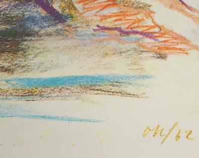 Oskar KOKOSCHKA - Maison de la voyante Ulrica avec le roi et Amelia, 1962 - Photolithographie signée 2