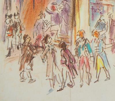 Oskar KOKOSCHKA - Salle du palais, 1962 - Photolithographie signée 2