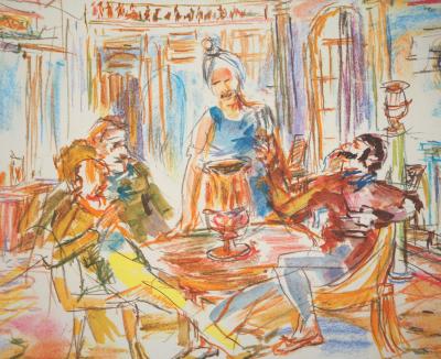 Oskar KOKOSCHKA - Chambre de la conjuration, 1962 - Photolithographie signée 2