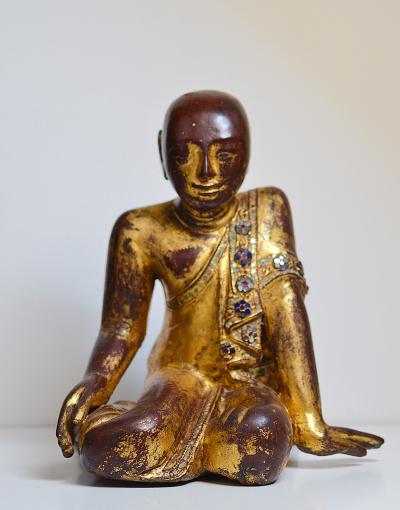 Birmanie - Disciples de Bouddha, style Mandalay, XIXème siècle 2