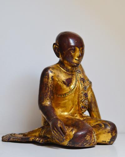 Birmanie - Disciples de Bouddha, style Mandalay, XIXème siècle 2