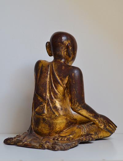 Birmanie - Disciples de Bouddha, style Mandalay, XIXème siècle 2