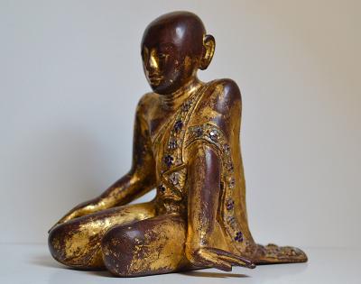 Birmanie - Disciples de Bouddha, style Mandalay, XIXème siècle 2