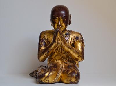 Birmanie - Disciples de Bouddha, style Mandalay, XIXème siècle 2
