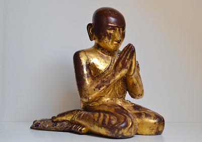 Birmanie - Disciples de Bouddha, style Mandalay, XIXème siècle 2