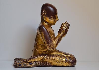 Birmanie - Disciples de Bouddha, style Mandalay, XIXème siècle 2