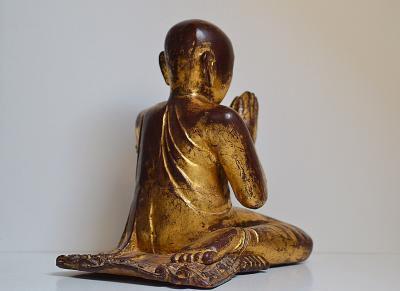 Birmanie - Disciples de Bouddha, style Mandalay, XIXème siècle 2