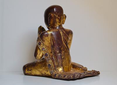 Birmanie - Disciples de Bouddha, style Mandalay, XIXème siècle 2
