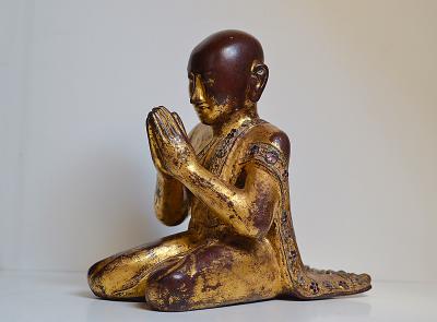 Birmanie - Disciples de Bouddha, style Mandalay, XIXème siècle 2