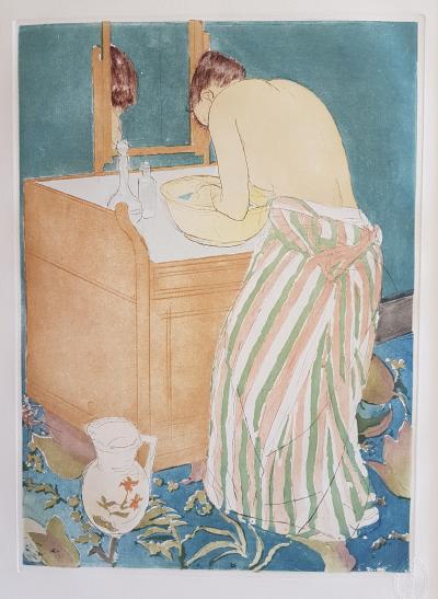 Mary Stevenson CASSATT (d’après) - Femme à sa toilette - Gravure signée 2