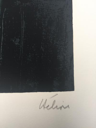 Jean HELION - Portrait d’homme au chapeau melon, 1960 - Lithographie signée au crayon 2