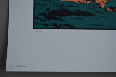 Tibet - Ric Hochet  - L’Ombre du caméléon, 1998 - Sérigraphie signée 2