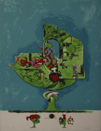 Graham SUTHERLAND - Flammes dans une forme de roche I, 1975 - Lithographie signée à la main 2