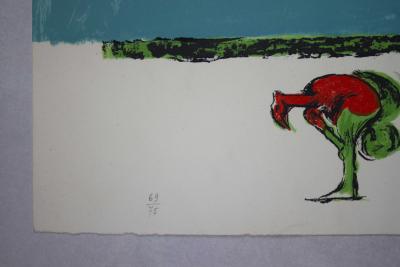 Graham SUTHERLAND - Flammes dans une forme de roche I, 1975 - Lithographie signée à la main 2