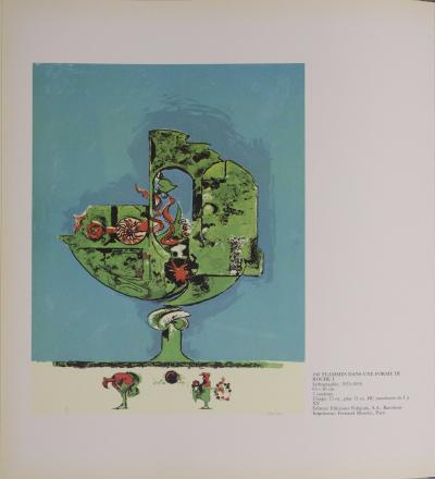 Graham SUTHERLAND - Flammes dans une forme de roche I, 1975 - Lithographie signée à la main 2