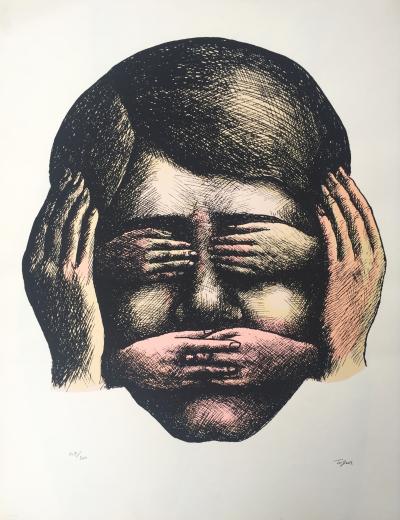 Roland TOPOR - Ne pas voir, ne pas.., 1970 - Lithographie signée au crayon 2