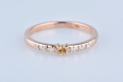 Bague Mauboussin en or rose, saphirs et diamants 2