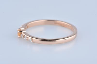 Bague Mauboussin en or rose, saphirs et diamants 2