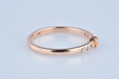 Bague Mauboussin en or rose, saphirs et diamants 2