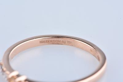 Bague Mauboussin en or rose, saphirs et diamants 2