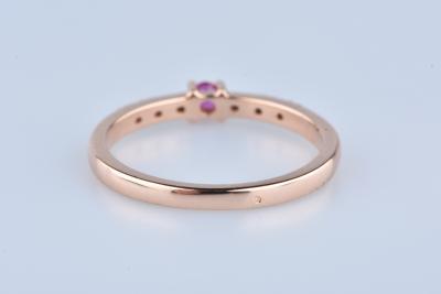 Bague Mauboussin en or rose, rubis et diamants 2