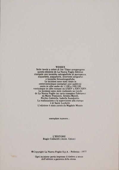 Joe TILSON - Sans Titre du portfolio ’Wessex’, 1977 - Gravure signée au crayon 2