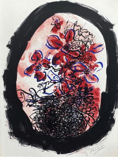Georges BRAQUE - Le bouquet, 1961 - Lithographie originale signée au crayon 2