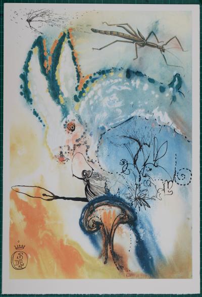 Salvador DALI - Dans le terrier du lapin, 1969 - Bois gravé 2