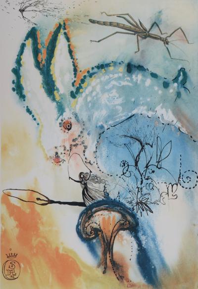 Salvador DALI - Dans le terrier du lapin, 1969 - Bois gravé 2