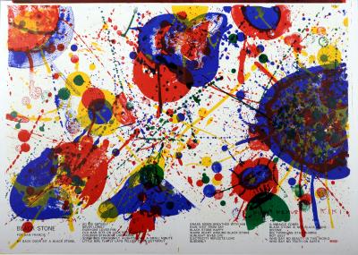 Sam FRANCIS - Black Stone, 1964 - Lithographie 2