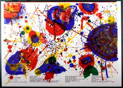 Sam FRANCIS - Black Stone, 1964 - Lithographie 2