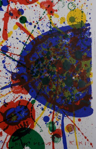 Sam FRANCIS - Black Stone, 1964 - Lithographie 2