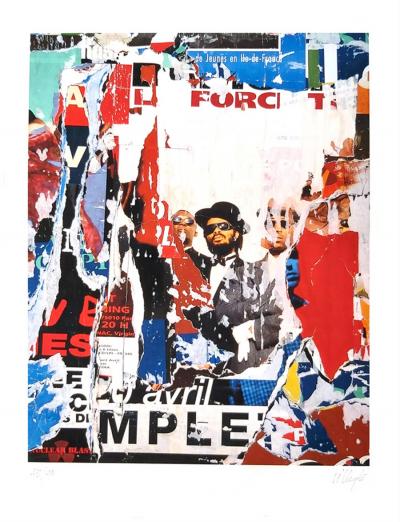 Jacques Villeglé, Belleville, digigraphie 2