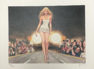 Milo Manara - Des filles et des voitures X - Sérigraphie signée 2