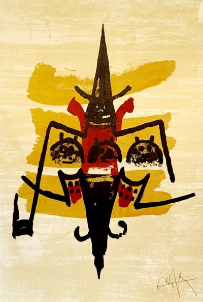 Wifredo LAM - El último viaje del buque fantasma V - Lithographie signée 2
