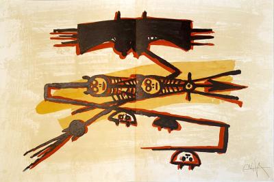 Wifredo LAM - El último viaje del buque fantasma X - Signed Lithograph 2