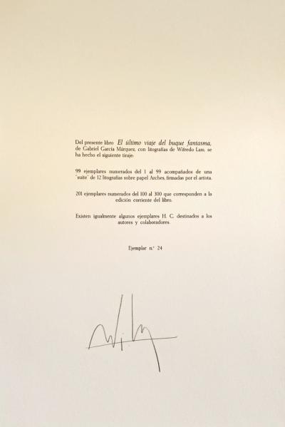 Wifredo LAM - El último viaje del buque fantasma V - Lithographie signée 2