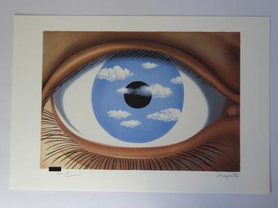 René MAGRITTE (d’après) - Le Faux Miroir -Lithographie 2