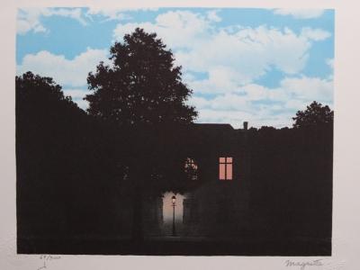 René MAGRITTE (d’après) -  L’Empire des Lumières - Lithographie 2