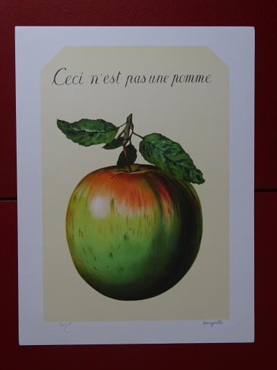 René MAGRITTE - Ceci n’est pas une pomme - Lithograph  - 2010 2