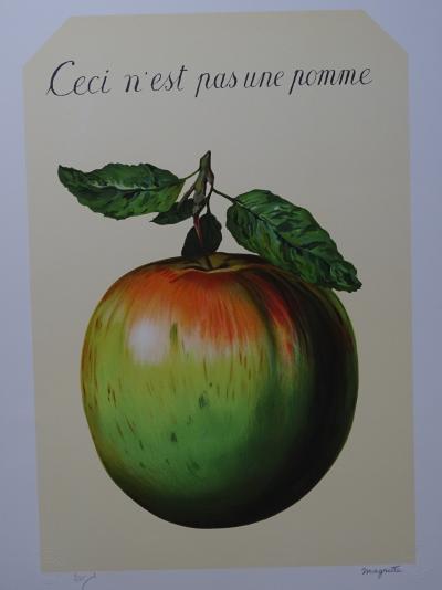 René MAGRITTE - Ceci n’est pas une pomme - Lithograph  - 2010 2