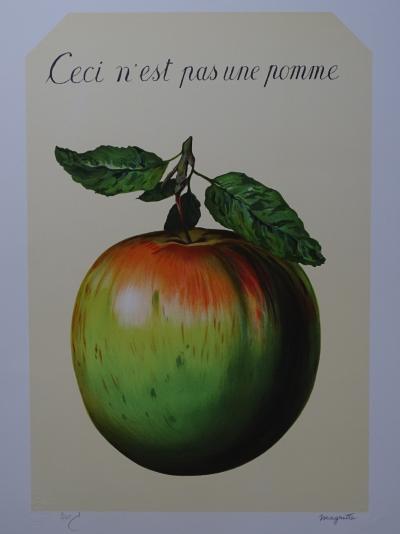 René MAGRITTE - Ceci n’est pas une pomme - Lithograph  - 2010 2