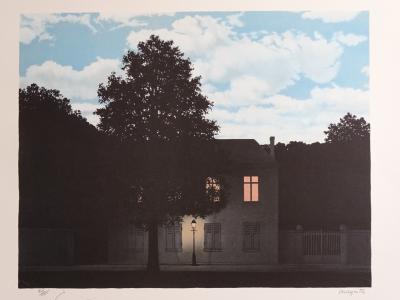 René MAGRITTE - L´Empire des Lumières - Lithographie - 2010