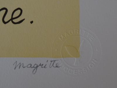 René MAGRITTE (d’après) - La Trahison des Images - Lithographie 2
