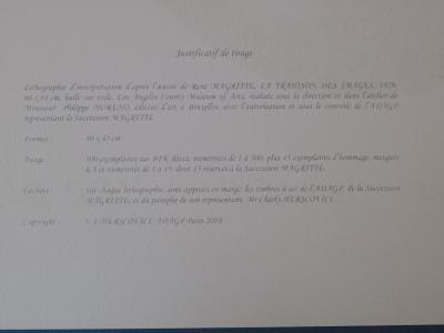 René MAGRITTE (d’après) - La Trahison des Images - Lithographie 2